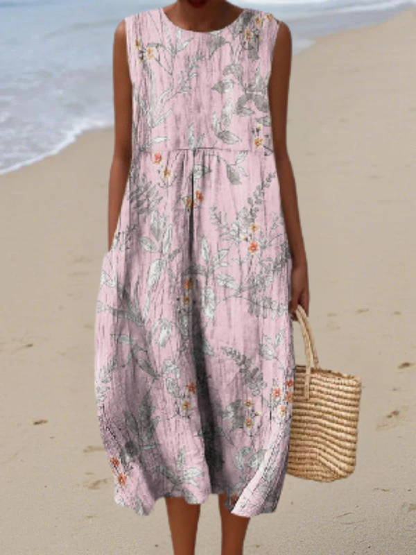 Paula™ Vestido Midi Botánico