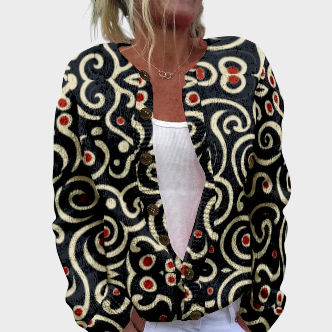 Gabriela - Cardigan Floral de Outono