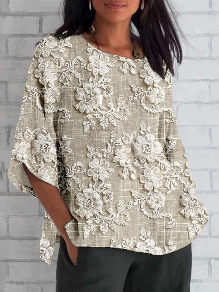 Blanca™ Top Impreso Vintage