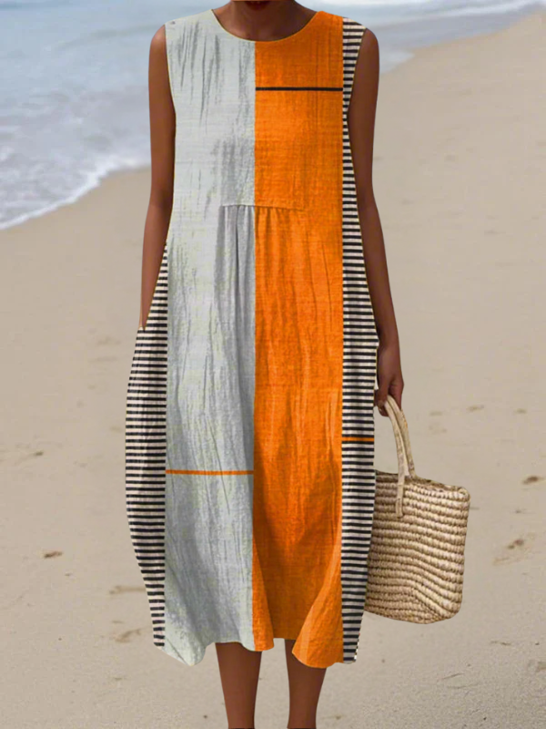 Vestido Midi Colorblock Juana™