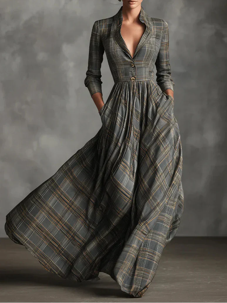 Elena | Vestido largo contemporáneo