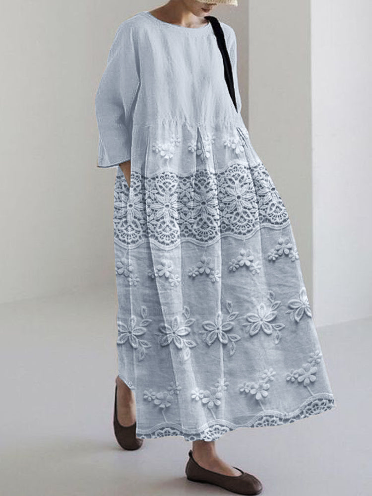 Vestido Impreso de Encaje Ava™