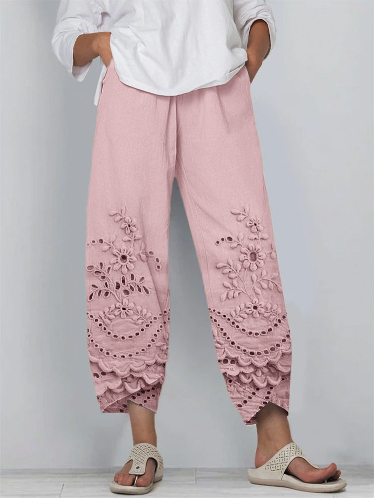 Pantalones de Encaje Impreso Sofía™