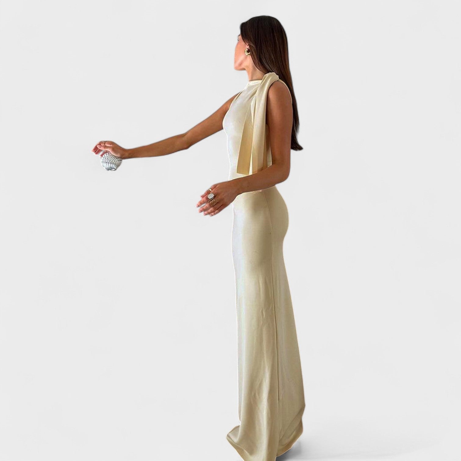 Isadora – Vestido Longo de Cetim