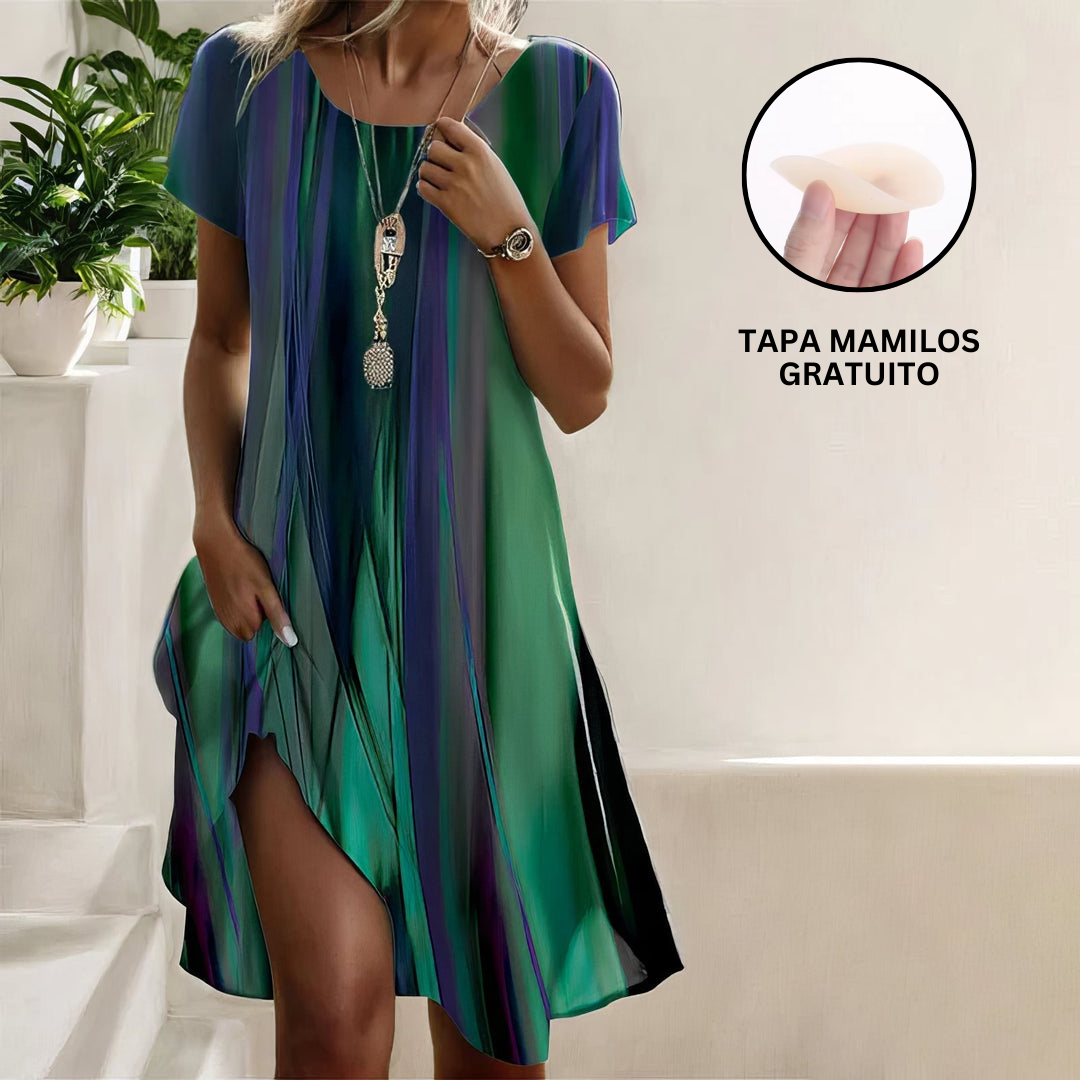 Jamie™ | Vestido boho informal con degradado