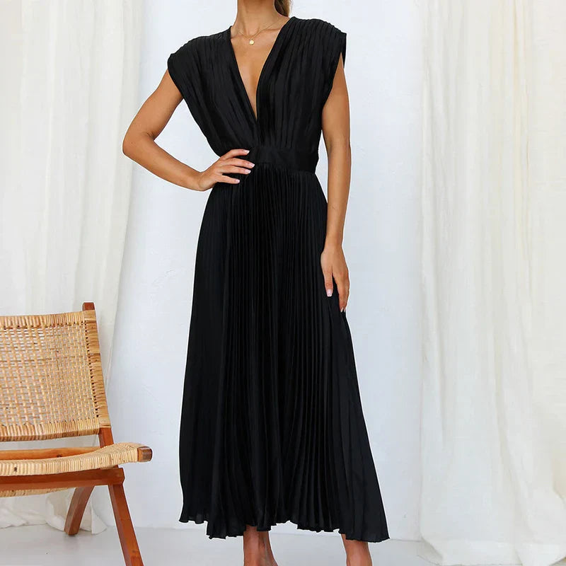 Valeria – Vestido Plisado Elegante