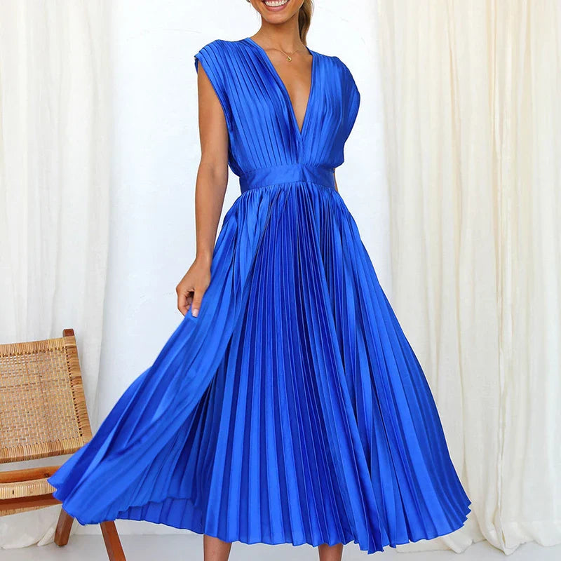Valeria – Vestido Plisado Elegante