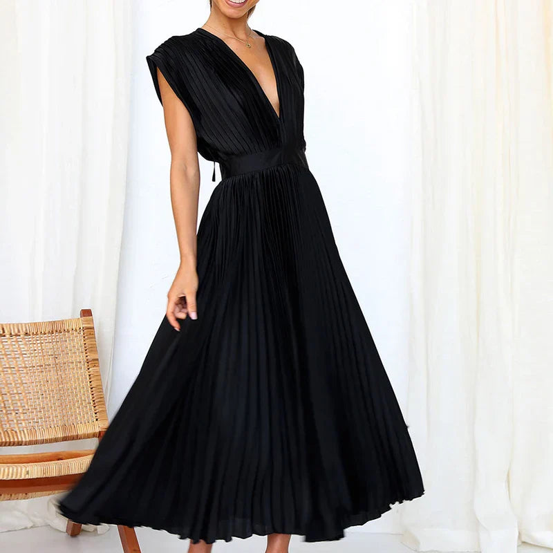 Valeria – Vestido Plisado Elegante