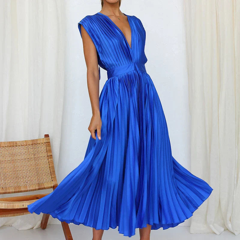 Valeria – Vestido Plisado Elegante