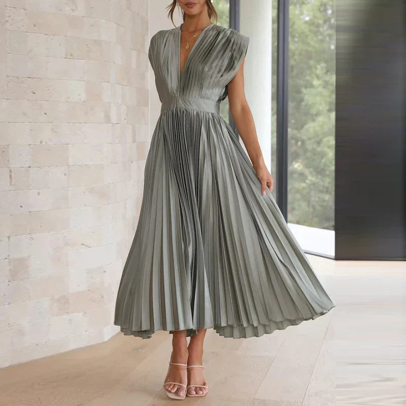 Valeria – Vestido Plisado Elegante