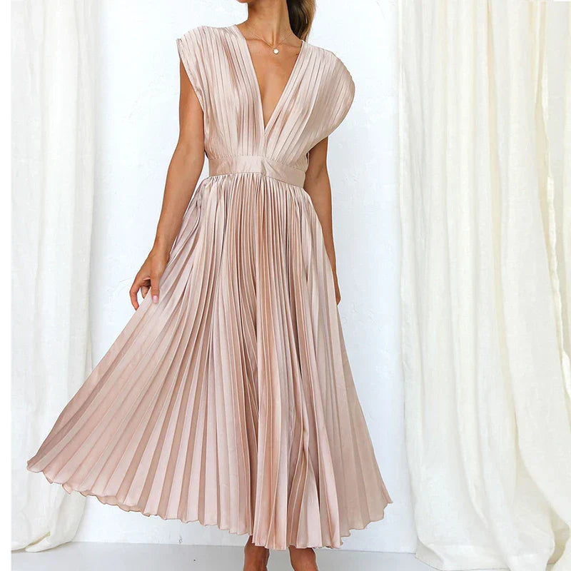 Valeria – Vestido Plisado Elegante