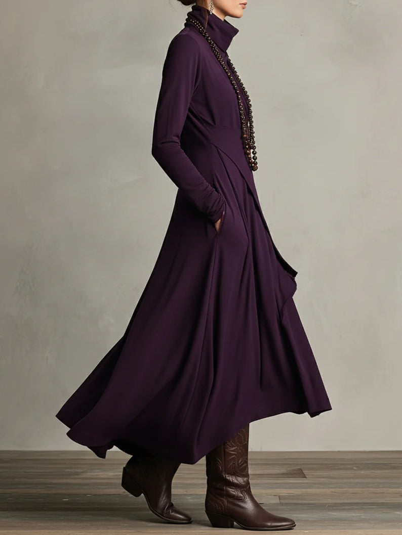 Catalina | Vestido Maxi de Cuello Alto
