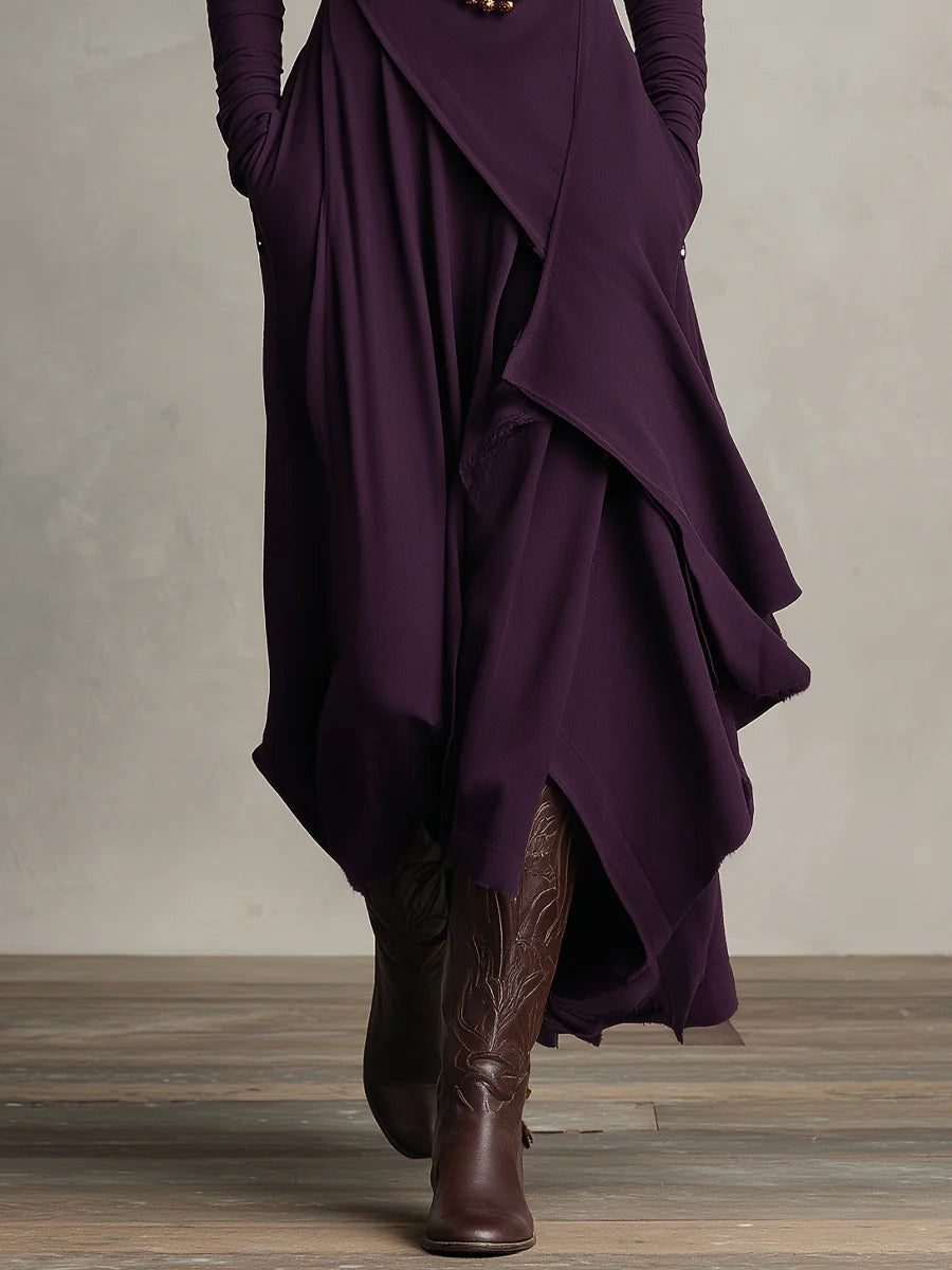 Catalina | Vestido Maxi de Cuello Alto