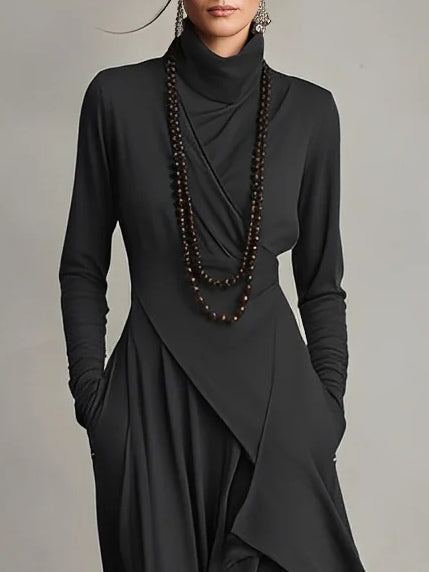 Catalina | Vestido Maxi de Cuello Alto
