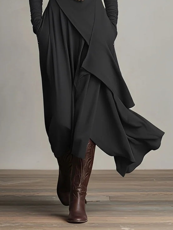 Catalina | Vestido Maxi de Cuello Alto