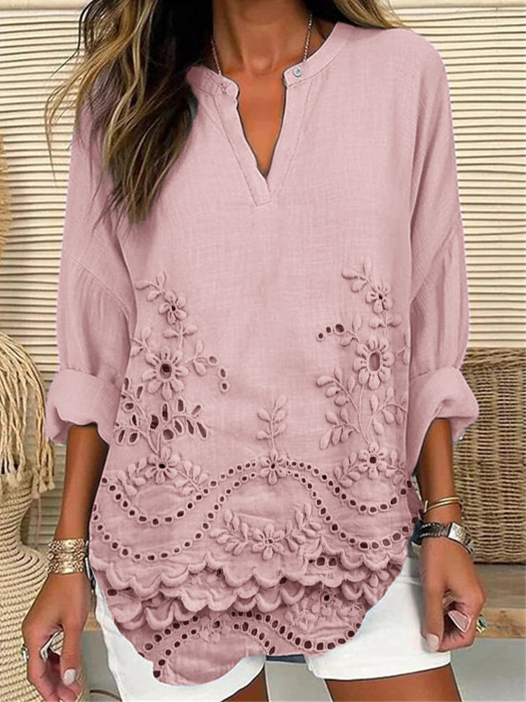 Mara™ Top Impreso Elegante