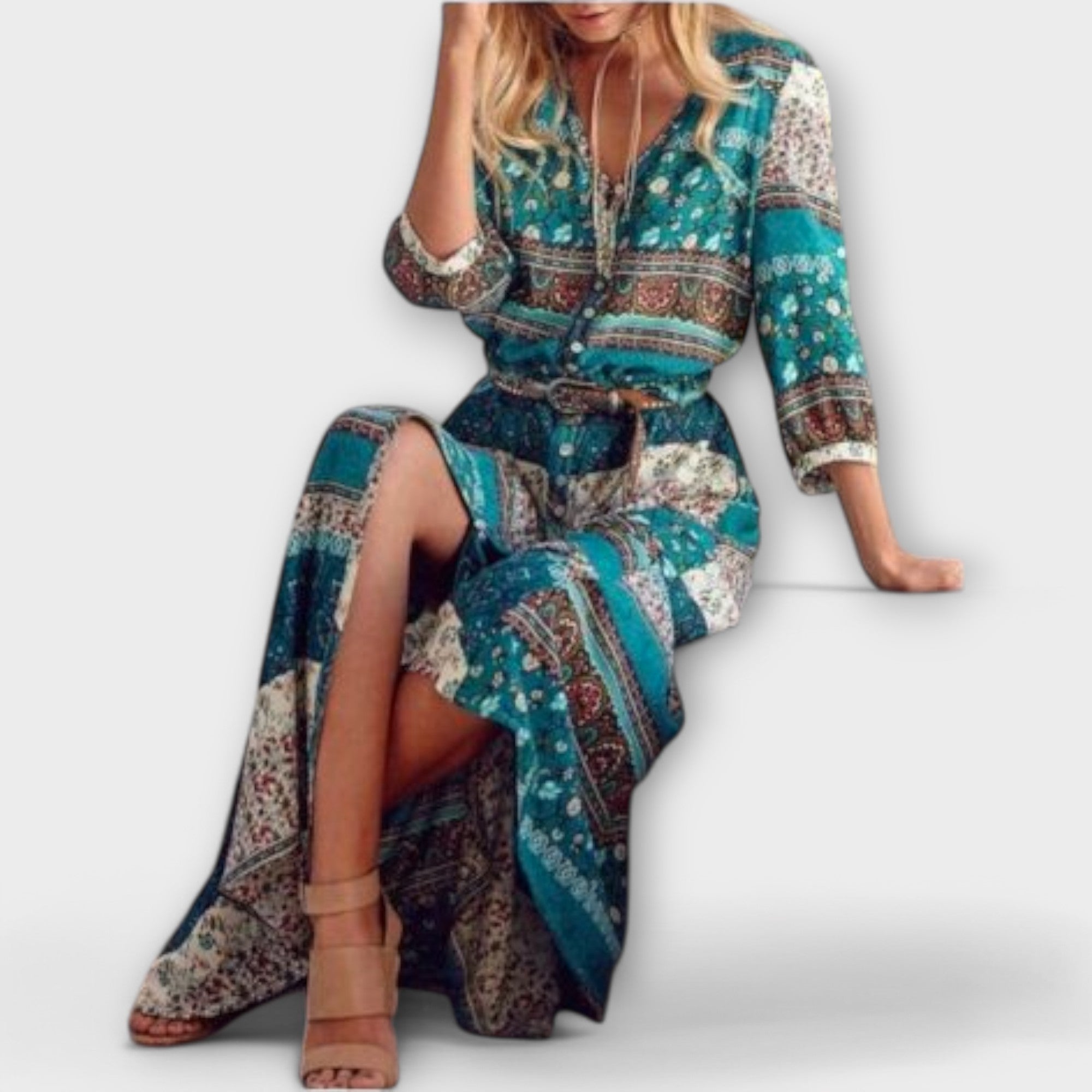 Carina - Vestido midi Boho