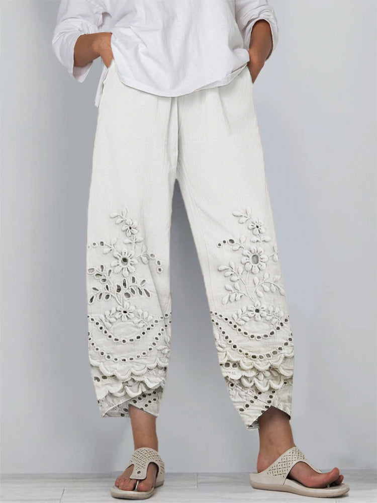 Pantalones de Encaje Impreso Sofía™