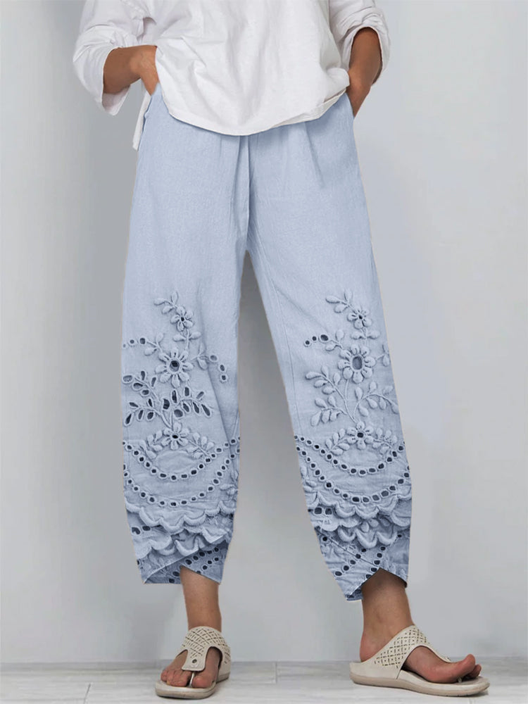 Pantalones de Encaje Impreso Sofía™