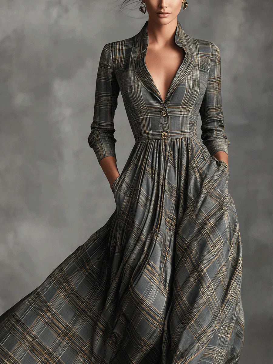 Elena | Vestido largo contemporáneo
