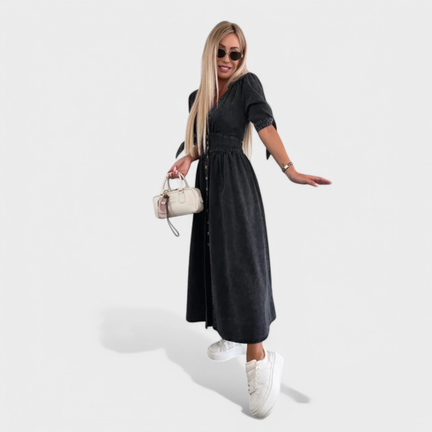 Celeste - Vestido de ganga